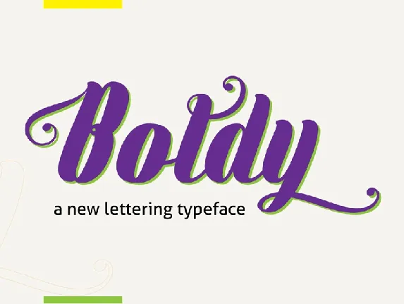 Boldy font