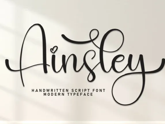 Ainsley Calligraphy font