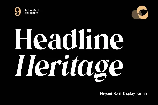 headline heritage font