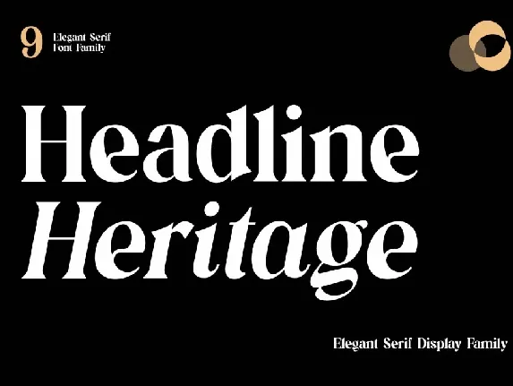 headline heritage font