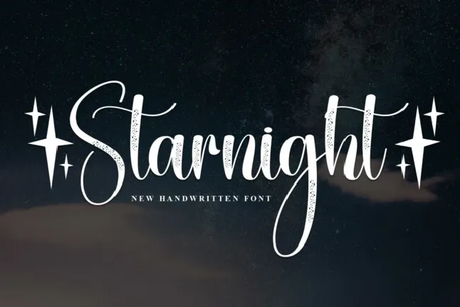 Starnight Script font