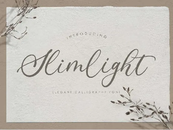 Slimlight font