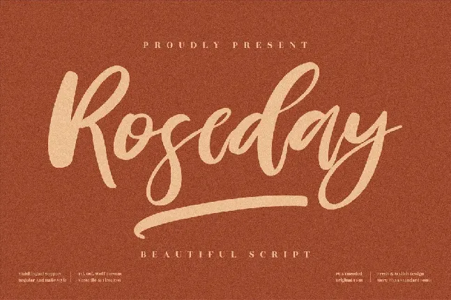 Roseday font