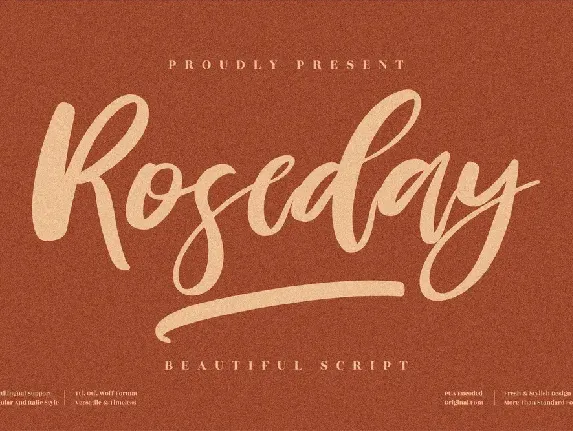 Roseday font