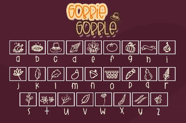 Gobbie Gobble font