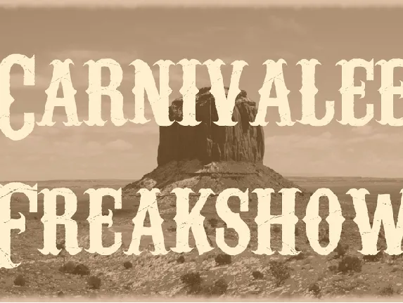 Carnivalee Freakshow font