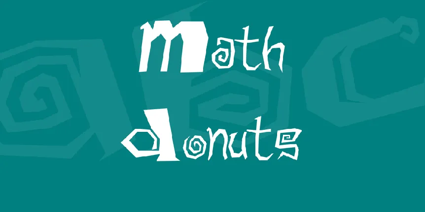 Math Donuts font