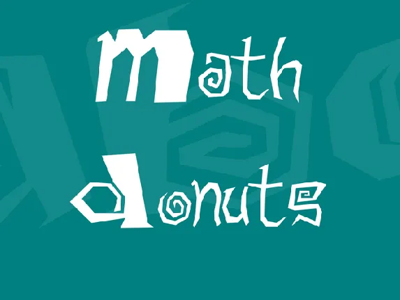 Math Donuts font