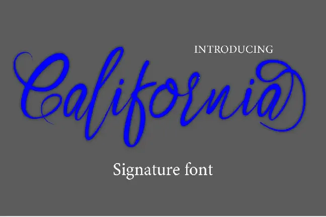 Caifornia font