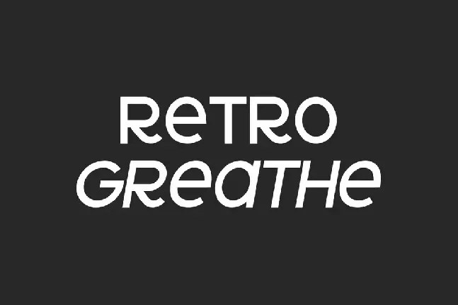 Retro Greathe font