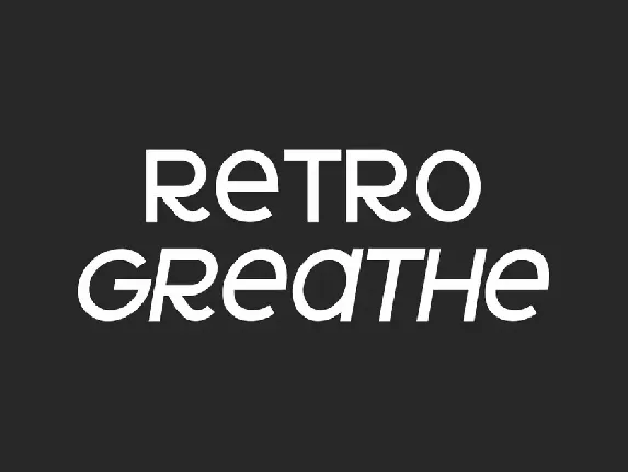 Retro Greathe font