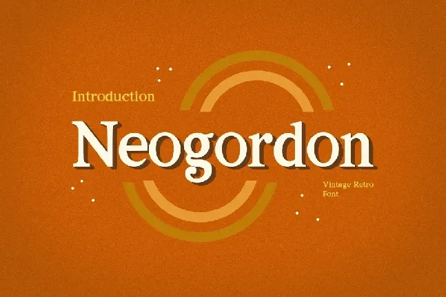 Neogordon font