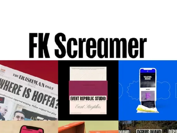 FK Screamer Family font