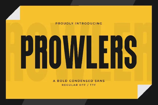 Prowlers font