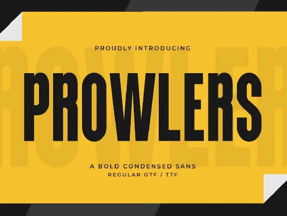 Prowlers font