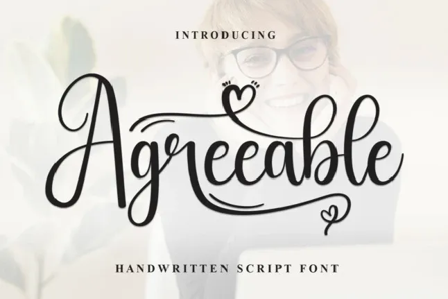 Agreeable Script font