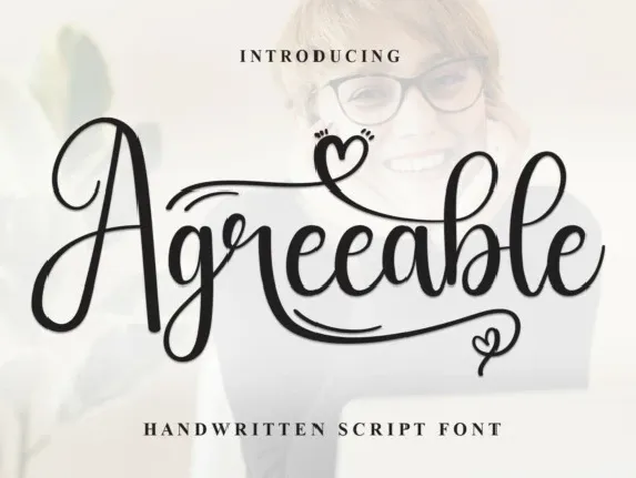 Agreeable Script font