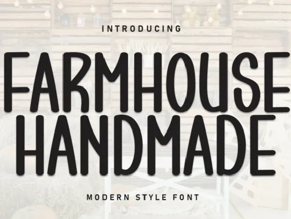 Farmhouse Handmade Display font