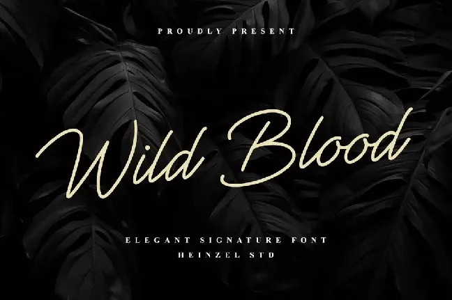 Wild Blood font