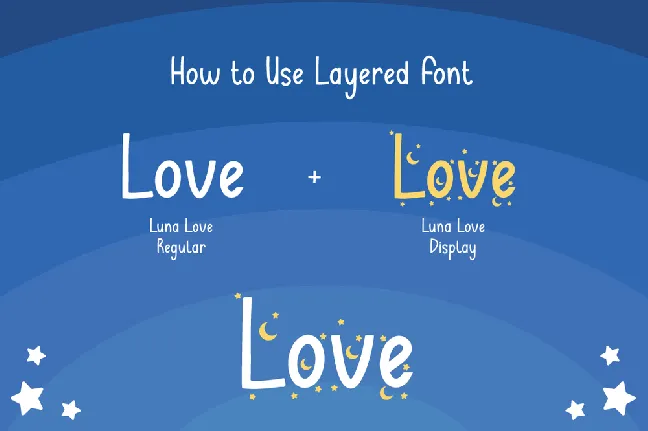 Luna love Display - Personal font