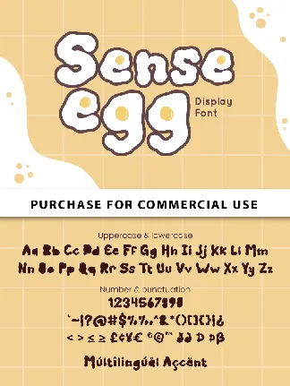 Sense egg font