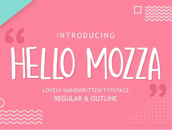 Hello Mozza font