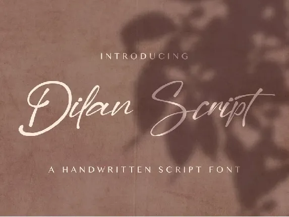 Dilan Script font