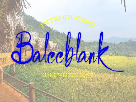 Baleeblank font