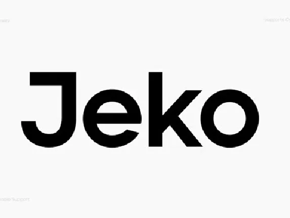 Jeko Family font