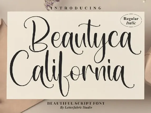 Beautyca California font