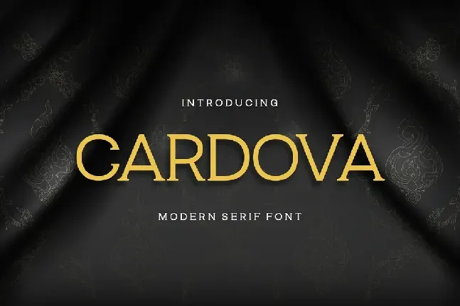 Cardova font