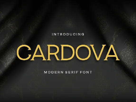 Cardova font