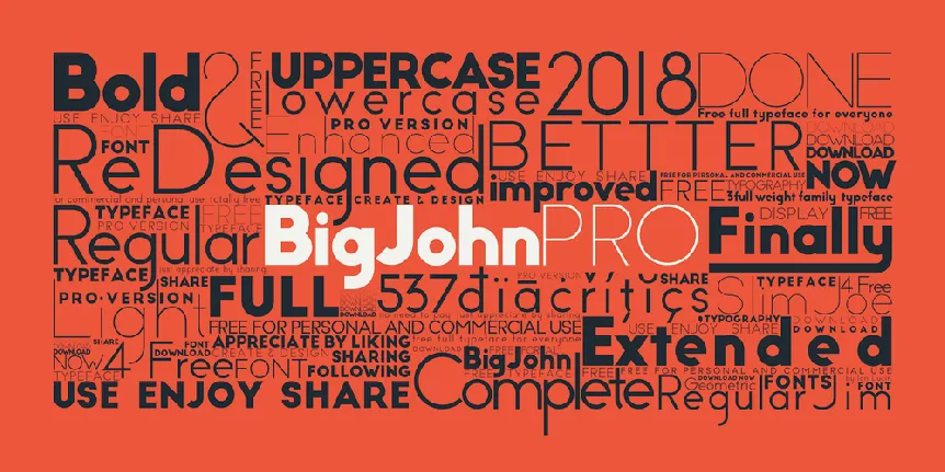 Big John PRO Typeface font