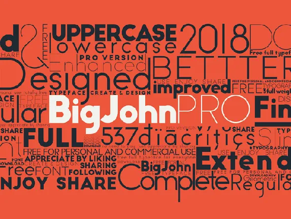 Big John PRO Typeface font