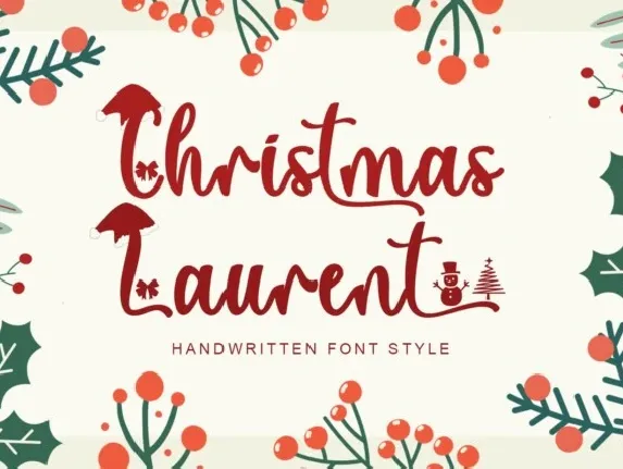 Christmas Laurent font