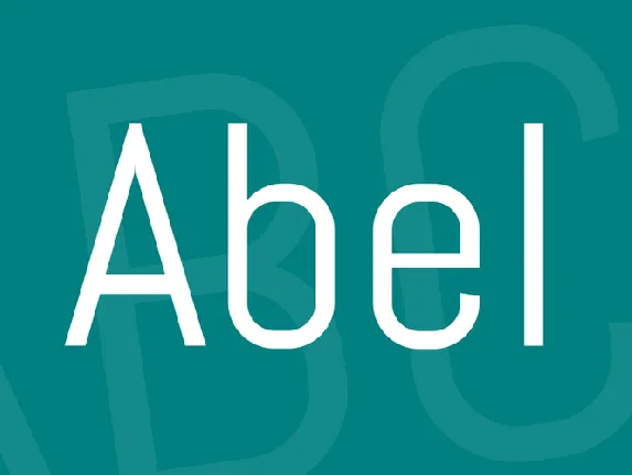 Abel font