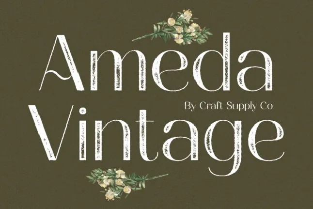 Ameda Vintage font