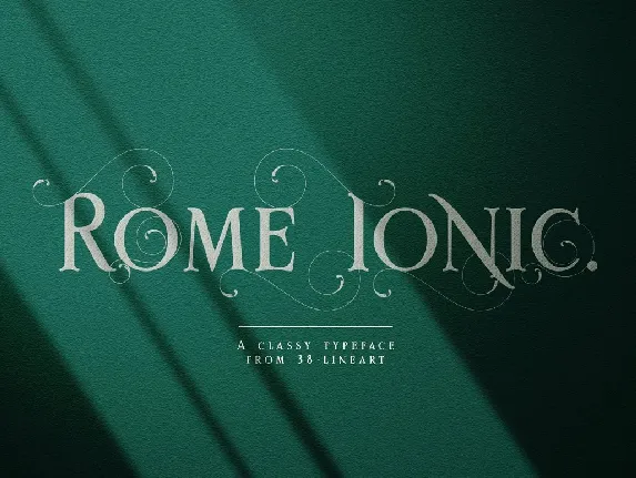 Rome Ionic font