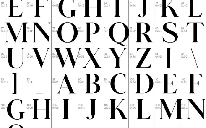 Glitten font