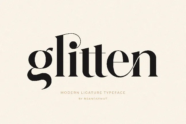 Glitten font