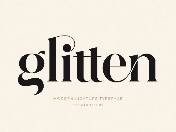 Glitten font