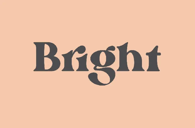 Bright Typeface font