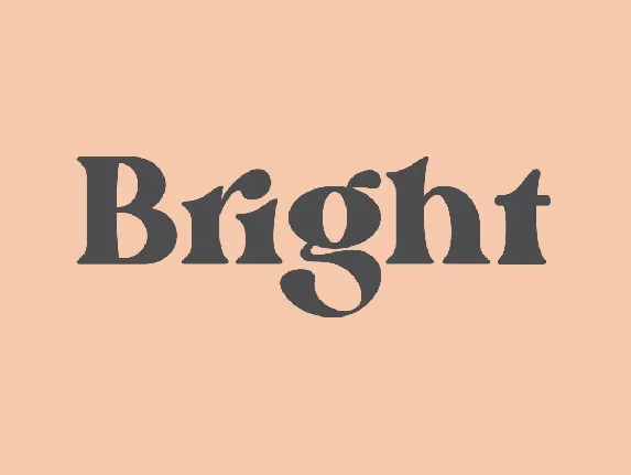 Bright Typeface font