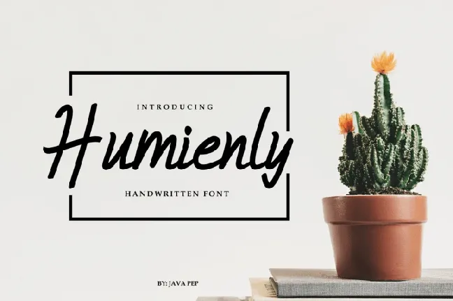 Humienly Script Free font