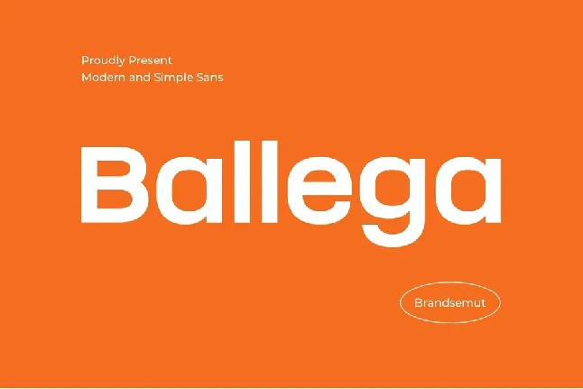 Ballega font