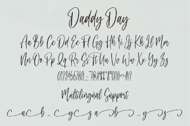 Daddy Day font