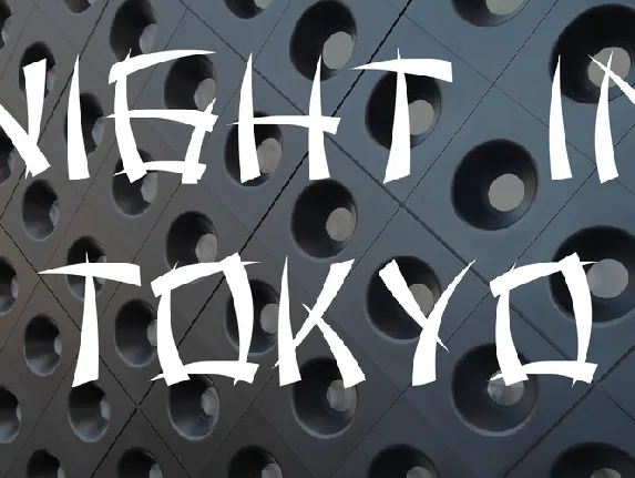 Night in Tokyo font