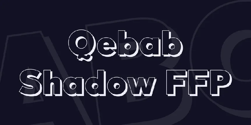 Qebab Shadow FFP font