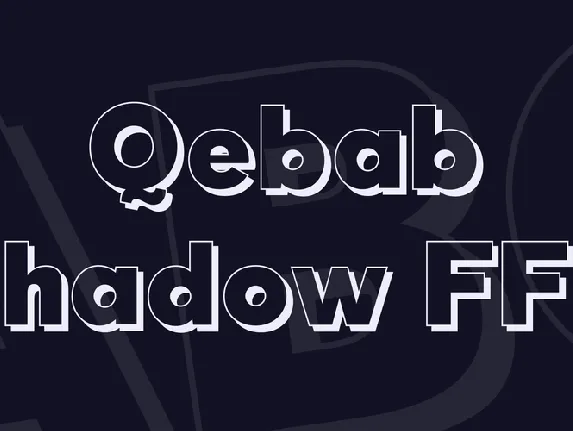 Qebab Shadow FFP font