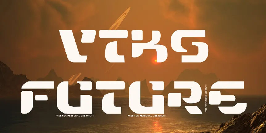 VTKS FUTURE font